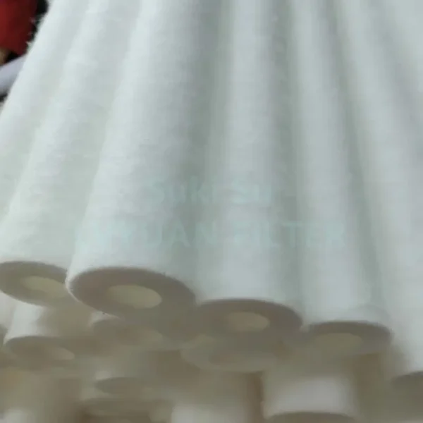 10 20 30 40 inch Replacement Polypropylene fine filter depth cartridge filters with hairy orange groove smooth surface