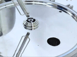 Sanitary depth stack membrane housing