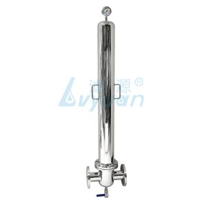 Single Cartridge T-Type Stainless Steel Gas Filter Housing (8)